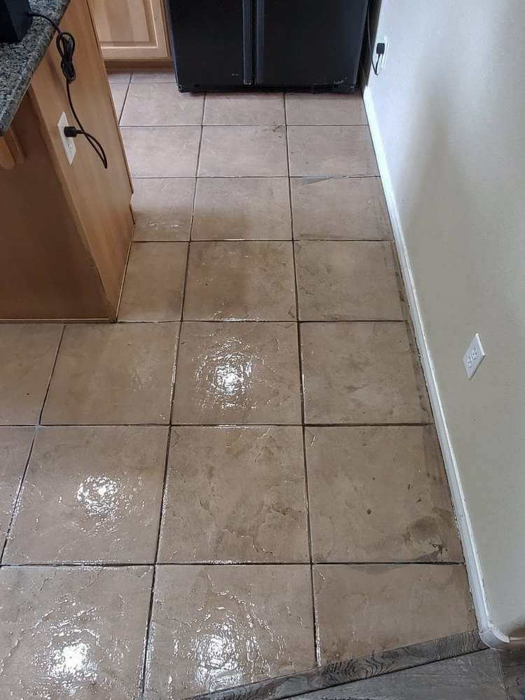 Before Tile Cleaning Process