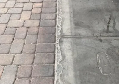 Before epoxy cleaning and reapplication sealer services